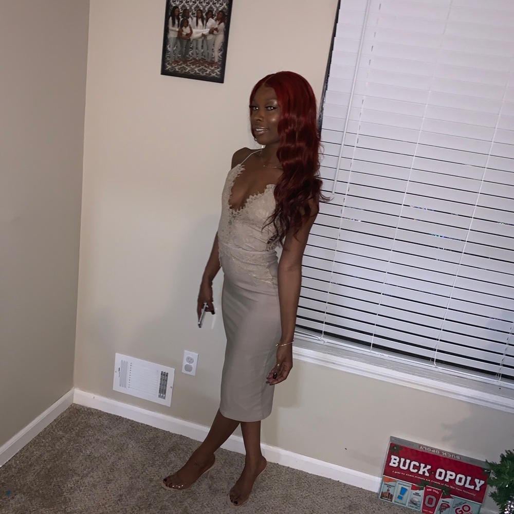 Rare London Tan Dress